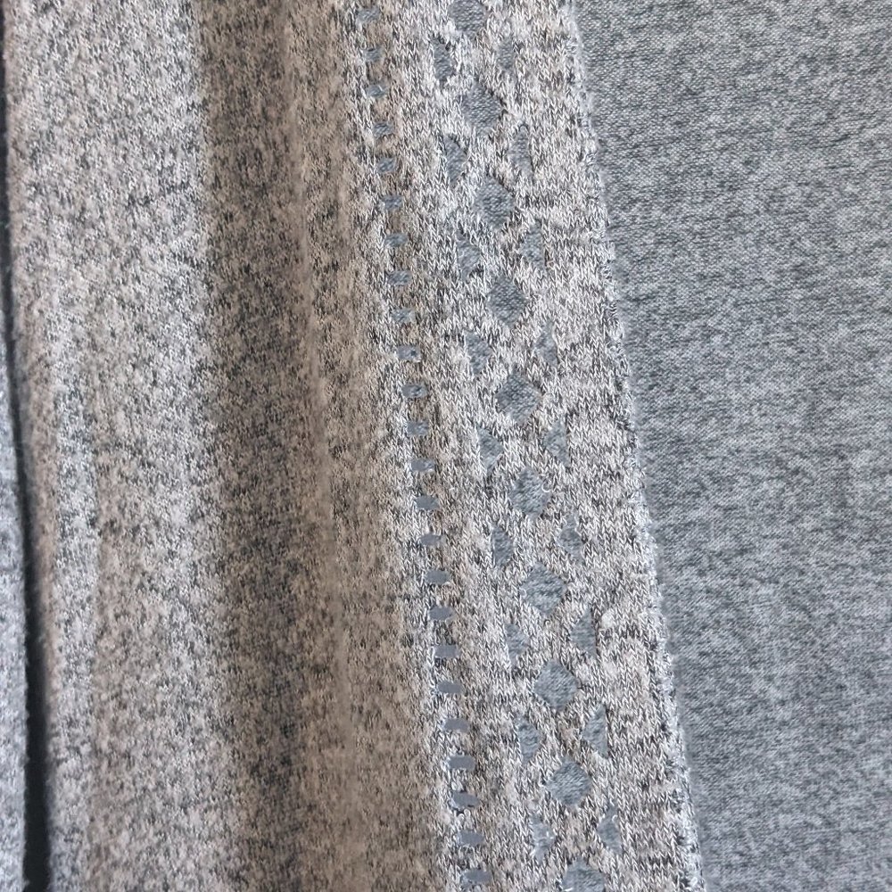 Long grey duster cardigan